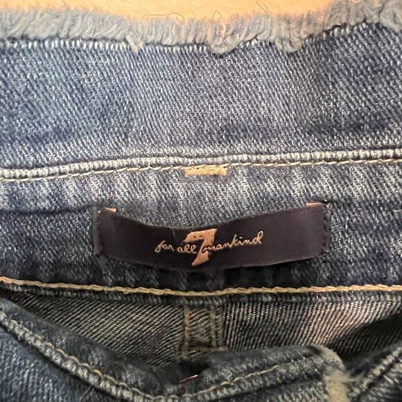 Evereve 7 For All Mankind Belted Alexa Crop Size 25 - Picture 7 of 8